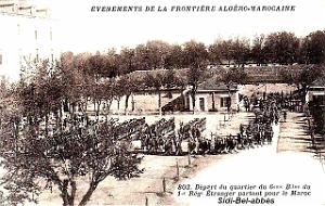 SIDI-BEL-ABBES - LEGION DEPART